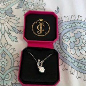 Juicy Couture crystal solitaire necklace